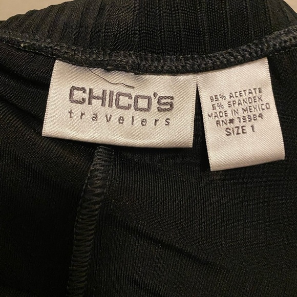 Chico's Travelers Slinky Pull On Drawstring Cinch Ankle Pants Size M - Picture 3 of 6